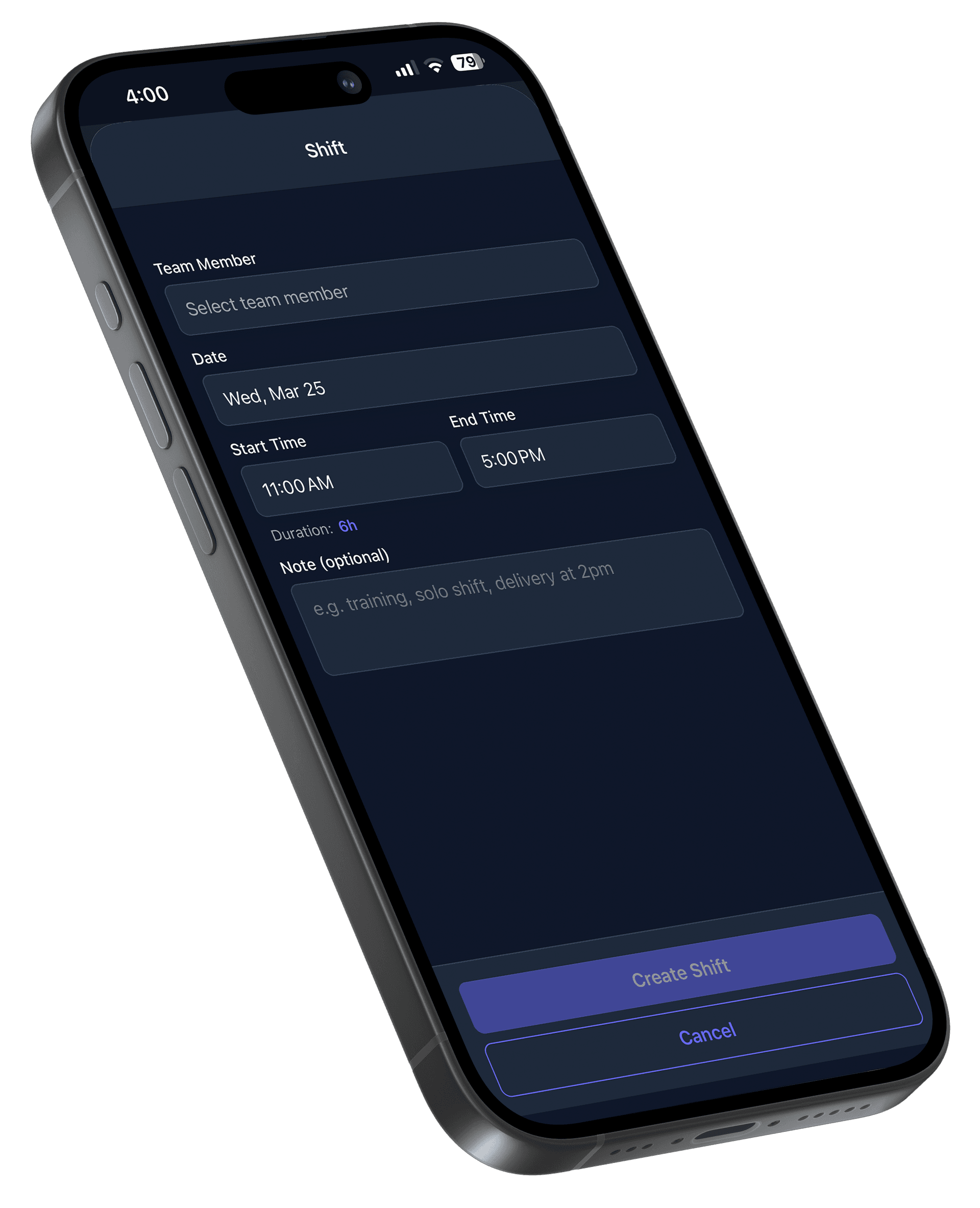 Zchedule app schedule screens